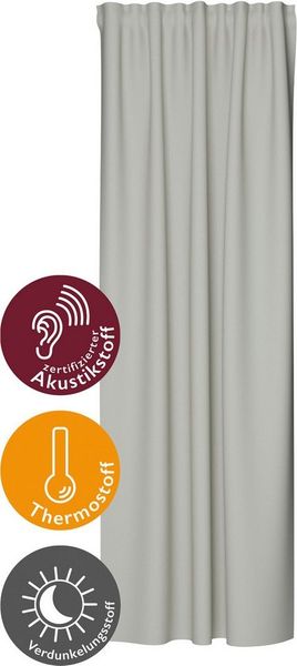 Homing Schlaufenschal Galdin 140x245 Vorhang Schlafzimmer verdunkelnd beige