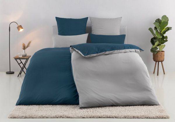 OTTO home Wendebettwäsche Desner2 100% Microfaser, extra weich, allergikerfreundlich, Microfaser, 2 teilig, Premium Qualität, uni, schnell trocknend, pflegeleicht, ab 135x200 cm