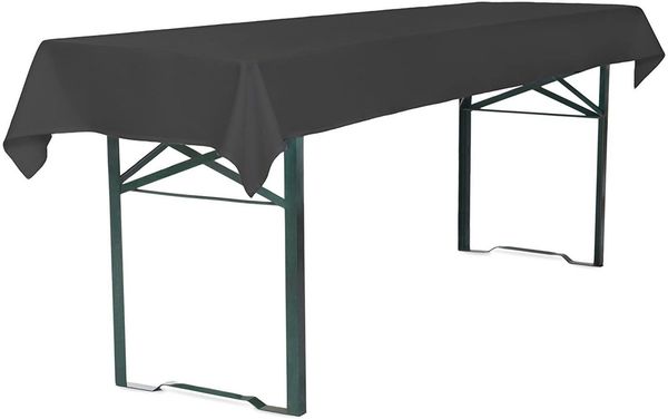 TexDeko Tischdecke universale Biertischdecke für Bierzeltgarnituren/Festzeltgarnituren (1-tlg), waschbar & wiederverwendbar (Farbe & Größe: nach Wahl)