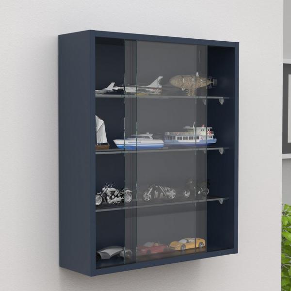 VCM Wandvitrine Drivalo 920362 Anthrazit H. 60 x B. 50 x T. 15 cm