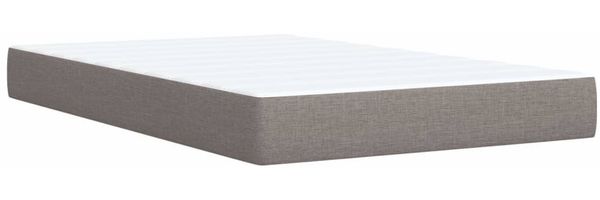 vidaXL Boxspringbett mit Matratze Taupe 120x200 cm Stoff 3293544 Bild 11