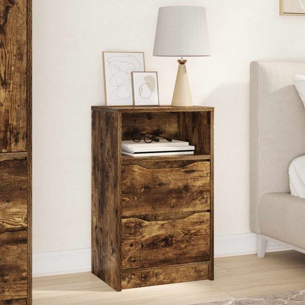 vidaXL Nachttisch Geräucherte Eiche 40 x 30 x 467 cm Holzwerkstoff 888917