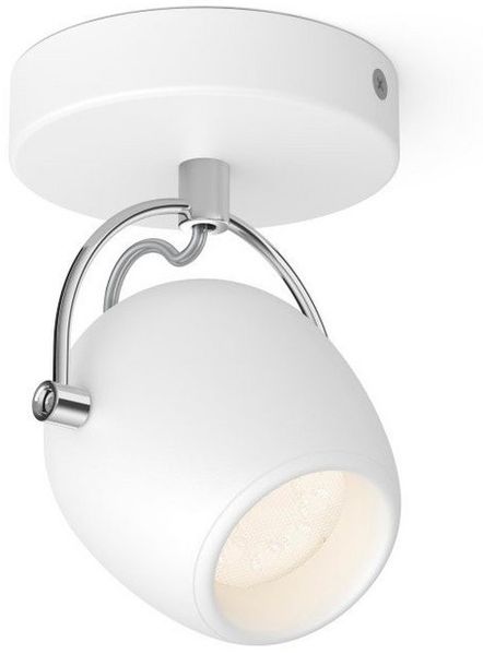 Philips Aufbauleuchte Philips LED Deckenleuchte 1 Spot Light 4,3W weiß 430lm 36° Warm 2700K, Warmweiß, 1 Spot