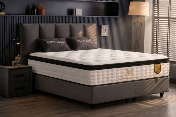 Pointhome Boxspringbett mit Bettkasten, Bett mit Matratze, Boxbett, 180x200 160x200 140x200 (Taschenfederkern, 1 Bettkopfteil, 1x H3 Matratze, 2 Bettkasten, 2 optionale Nachttisch), Topper und Stauraum
