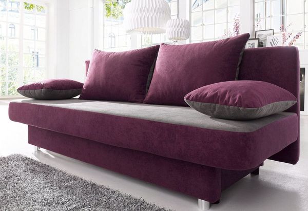 COLLECTION AB Schlafsofa Ulla inkl. Bettfunktion und Bettkasten, Schlafsofa,Bettfunktion,Bettkasten,inkl. Rückenkissen,Armlehnekissen