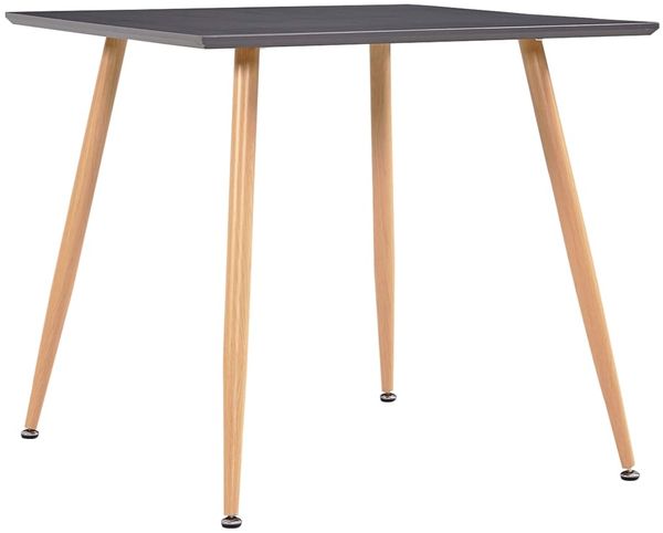 vidaXL Esstisch Grau und Eichefarben 80,5x80,5x73 cm MDF 248311