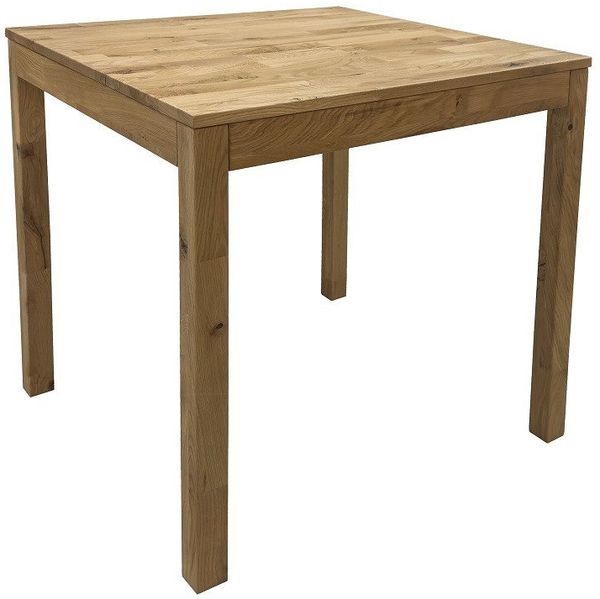 Esstisch "Lenox" 70x70cm Wildeiche massiv