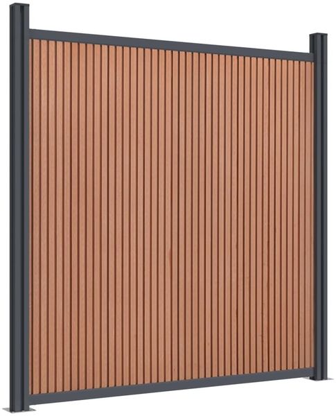 vidaXL Zaunelement Braun 1737x186 cm WPC 3282807 Bild 4