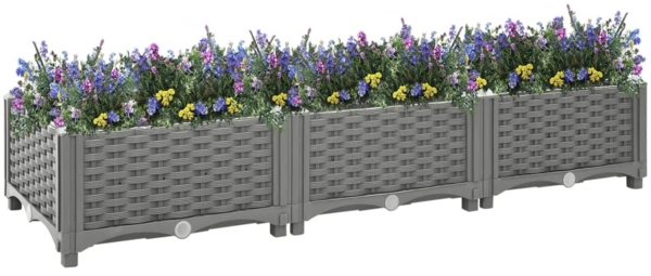 vidaXL Hochbeet 120x40x23 cm Polypropylen 153291