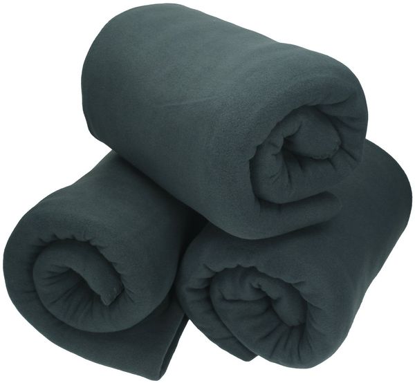 Wohndecke 3 Stück Fleecedecke Kuscheldecke Sofadecke Größe 130x170 cm, Betz, Qualität 180 g/m²