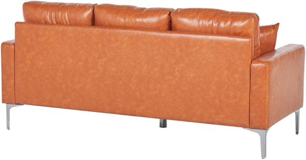 3-Sitzer Sofa Kunstleder goldbraun GAVLE Bild 5