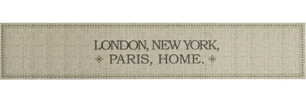 vidaXL Küchenteppich Waschbar Hauptstädte Home 60x300 cm Samt 4005637