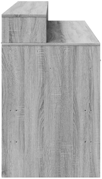 vidaXL LED-Schreibtisch Grau Sonoma 140x55x91 cm Holzwerkstoff 3309425 Bild 6