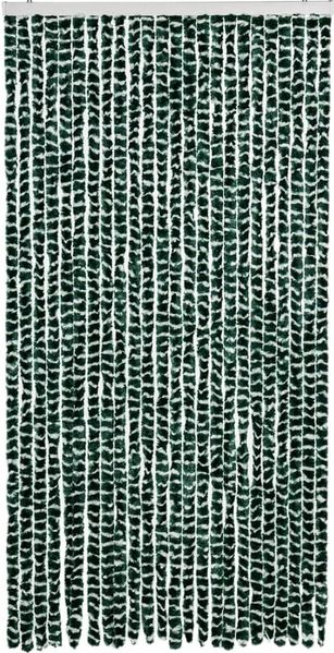 vidaXL Fliegenvorhang Grün und Weiß 100x230 cm Chenille 377386 Bild 3