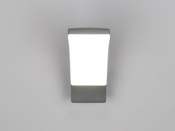 Moderne LED Außenwandleuchte BEJA aus Aluminium in Anthrazit, Höhe 22,5cm Bild 7