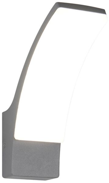 Moderne LED Außenwandleuchte BEJA aus Aluminium in Anthrazit, Höhe 22,5cm Bild 2