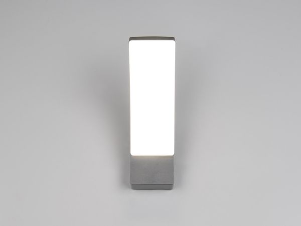 Moderne LED Außenwandleuchte BEJA aus Aluminium in Anthrazit, Höhe 22,5cm Bild 8