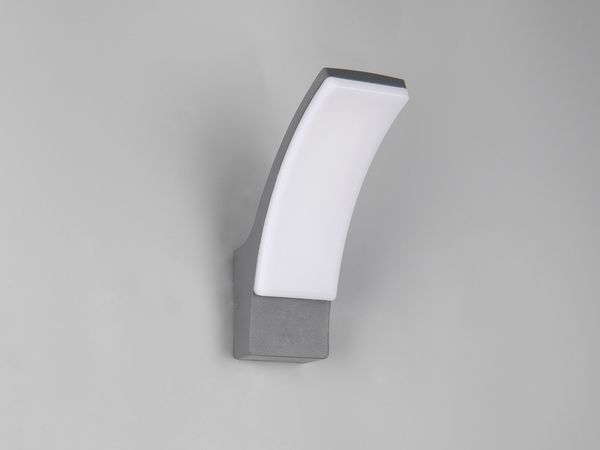 Moderne LED Außenwandleuchte BEJA aus Aluminium in Anthrazit, Höhe 22,5cm Bild 9