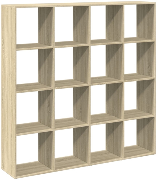 vidaXL Bücherregal Sonoma-Eiche 137,5x29x137,5 cm Holzwerkstoff 3310291