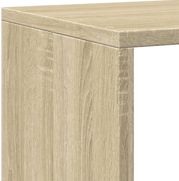 vidaXL Bücherregal Sonoma-Eiche 137,5x29x137,5 cm Holzwerkstoff 3310291 Bild 7