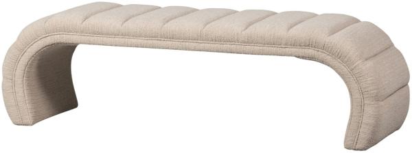 BePureHome Bank Traffic aus Webstoff 160 cm, Natur, 163 x 51 x 47 cm