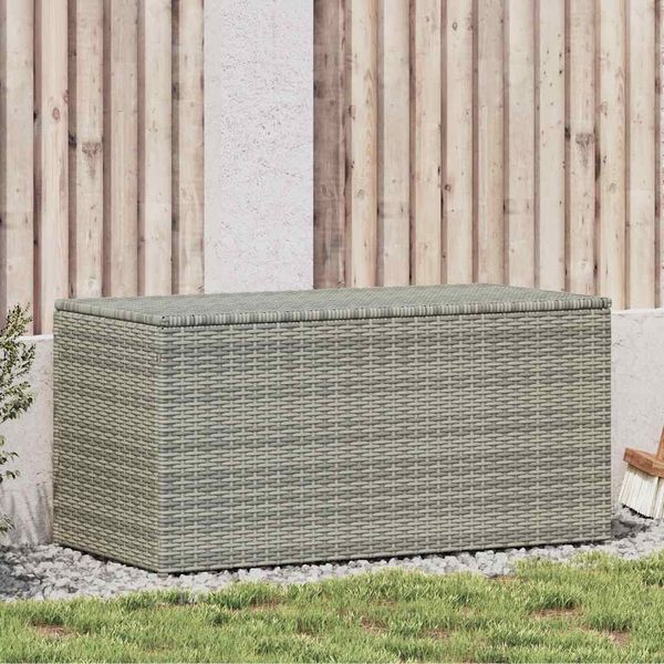 vidaXL Gartenbox Poly Rattan 100x50x50 cm Grau 46473