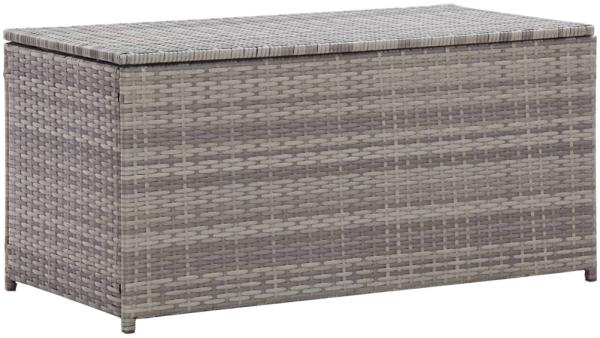 vidaXL Gartenbox Poly Rattan 100x50x50 cm Grau 46473