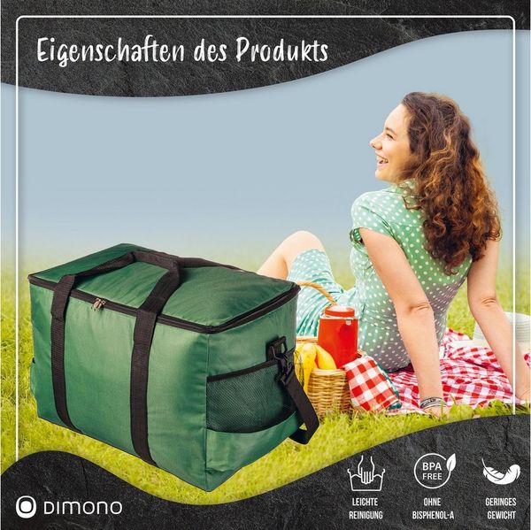 Goods+Gadgets Thermobehälter Kühltasche wasserdicht Thermobehälter Isoliertasche Camping & Picknick, Polyestergewebe, (XXL, Isotasche), Camping-Tasche Wärmetasche