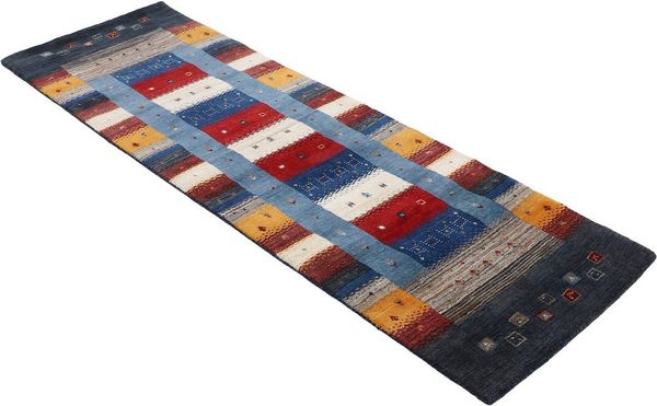 carpetfine Wollteppich Gabbeh Don, auch als Läufer, rechteckig, Höhe: 15 mm, reine Wolle, handgearbeitet, weicher natürlicher Flor, Wohnzimmer