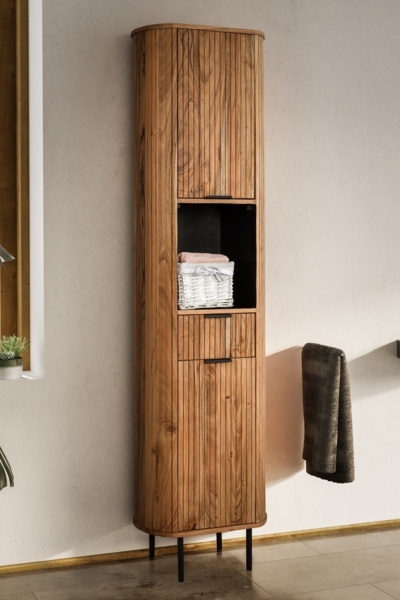 Badhochschrank 44x190cm 'Atlantic' Akazie massiv