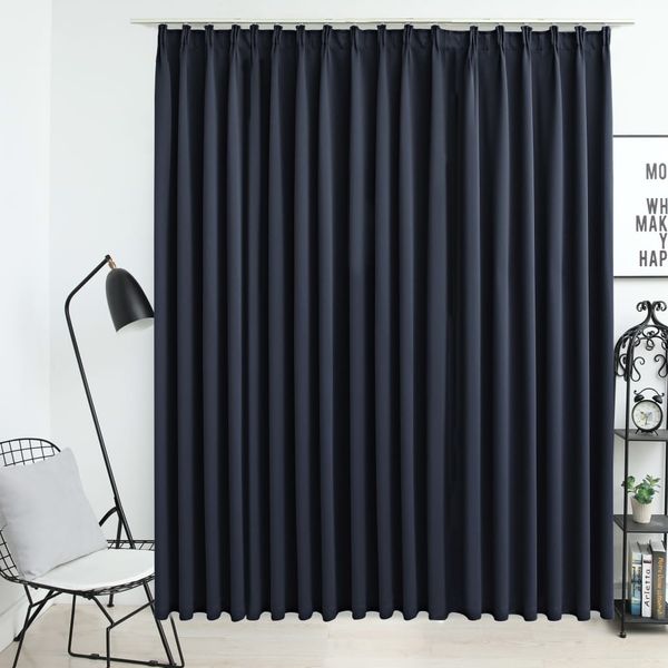 vidaXL Verdunkelungsvorhang mit Haken Anthrazit 290 x 245 cm 134425
