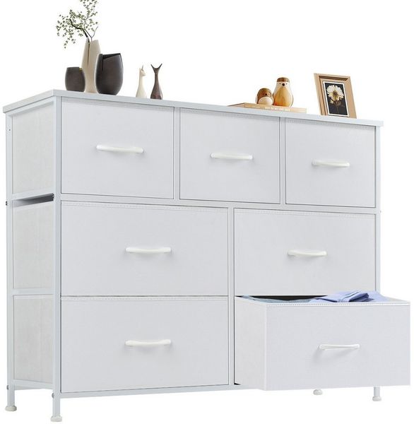 DUMOS Schubkastenkommode Kommode mit Stoffschubladen Stauraumschrank Schubladenschrank (Schubladenkommode), Mit 4, 5, 7, 8, 9 Schubladen