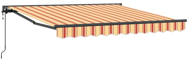 vidaXL Elektrische ausziehbare Markise Gelb und Orange 300x250 cm 3329978