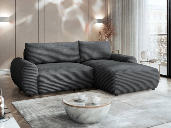 Ecksofa Blerkas (Farbe: Tilia 90, Seite: Rechts)