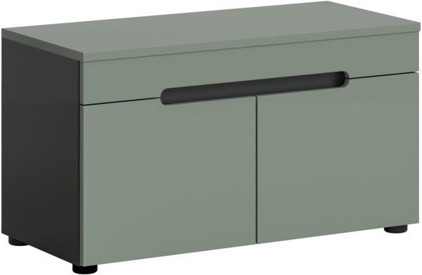 Sitzbank (B/H/T: 80x45x37 cm) in Smoke Green Nachbildung