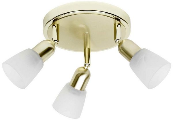 Brilliant Leuchten No. 55334-18 Spotrondell Sofia E14 IP20 3-flammig messing weiß-alabaster