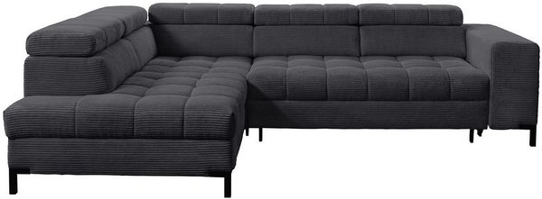 exxpo - sofa fashion Ecksofa Bocco, hochwertige Verarbeitung, toller Sitzkomfort, bequem, L-Form, wahlweise mit Bettfunktion u. Bettkasten, inkl. Kopfteilverstellung