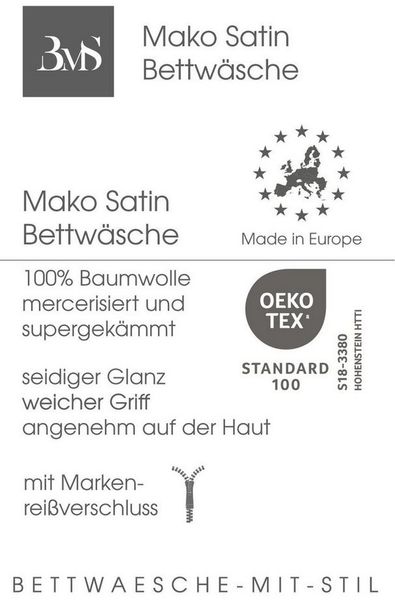 Mako Satin Seitenschläferkissen Bezug uni / einfarbig orange 40x200 cm Bild 2
