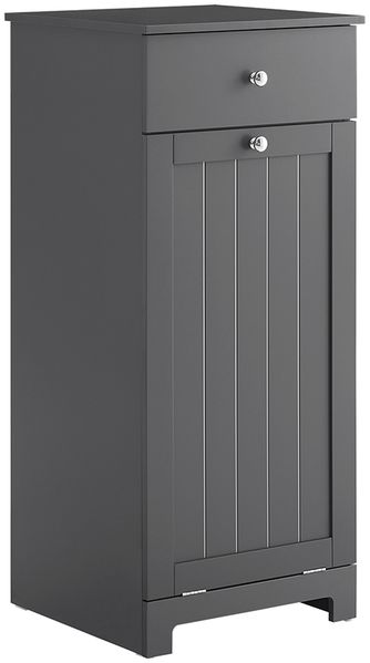 SoBuy BZR21-II-DG Badunterschrank, MDF, Lackiert, Dunkelgrau, 40 x 91 x 38 cm
