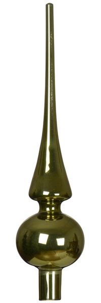 Kaemingk Christbaumspitze, Christbaumspitze Glas 26cm - Rosmarin glänzend