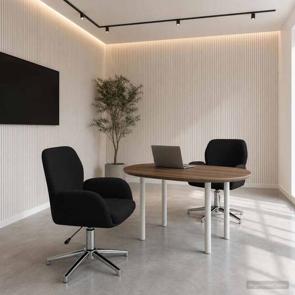 vidaXL Drehstühle 2 Stk. 54 x 58 x 90 cm Schwarz Stoff 3428297
