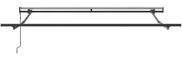 vidaXL Ausziehbare Markise Weiß 300 x 250 cm Stoff und Aluminium 3330075 Bild 7