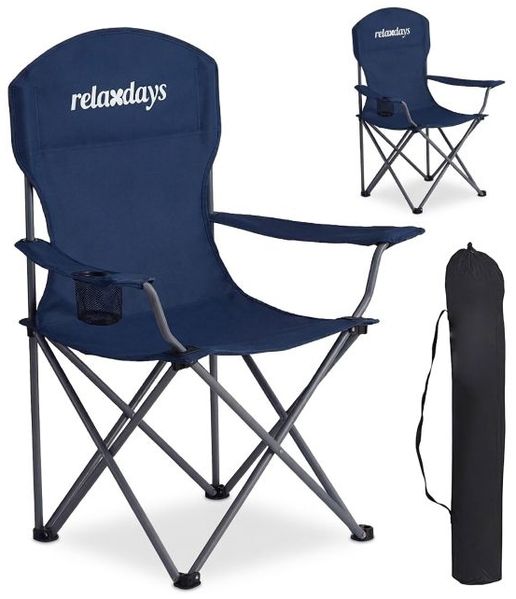 Relaxdays Faltbarer Camping Stuhl 2er Set