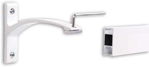 Deco-Raum® Gardinenschiene Innenlauf Curve | Länge: 220cm | Material: Aluminium | Farbe: Weiß Bild 5