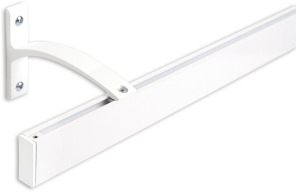 Deco-Raum® Gardinenschiene Innenlauf Curve | Länge: 220cm | Material: Aluminium | Farbe: Weiß Bild 4