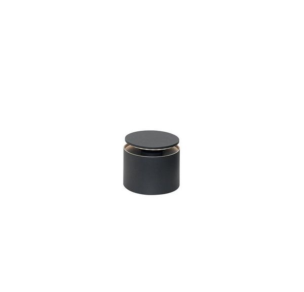 Zafferano, Push-Up Lampe, Kabellose, Wiederaufladbare Tischlampe mit Touch Control, Auch für den Außenbereich Geeignet, Dimmer, 2200-3000 K, Höhe 80-100 cm, Farbe Dunkelgrau