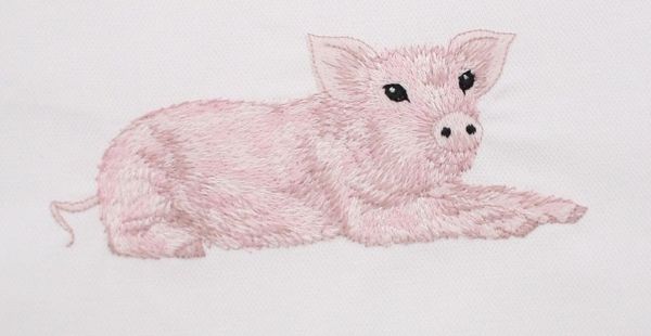 Vista Portuguese Geschirrtuch weiß Schwein