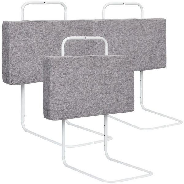Clanmacy Bettschutzgitter Bettgitter für Kinder Rausfallschutz Kinder 100cm Höhenverstellbar (2 St)