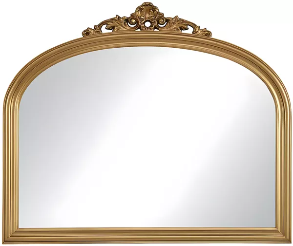 Spiegel EYOB - Eukalyptusholz - H. 90 cm - Goldfarben