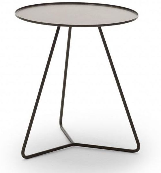 Steely Beistelltisch 45cm Sepia metallic